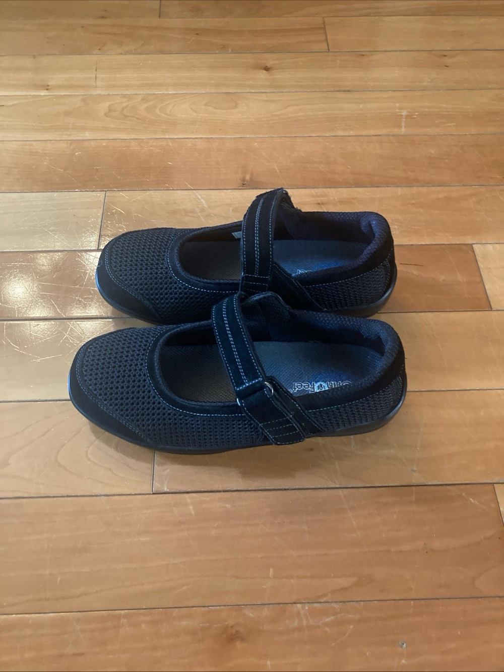NEW OrthoFeet Mary Jane comfort Shoes in black Womens size 8.5 X-wide
